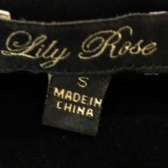 Lily Rose Black Lace Fit & Flare Dress size S - Picture 5 of 6